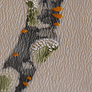 巣ごもりメジロの名古屋帯　質感・風合