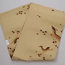 落ち葉に鹿文様名古屋帯　帯裏