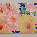 菊の染め名古屋帯　前柄