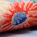 菊の染め名古屋帯　質感・風合