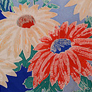 菊の染め名古屋帯　質感・風合