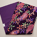 縮緬地南天文様名古屋帯　帯裏