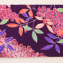 縮緬地南天文様名古屋帯　前柄