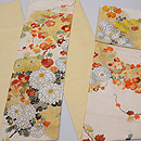 白菊文様袋帯　帯裏