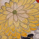 白菊文様袋帯　質感・風合