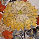 黄菊文様袋帯　質感・風合