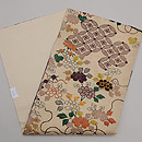 白地江戸裂の名古屋帯 帯裏