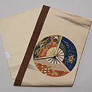 扇円文押し絵名古屋帯 帯裏