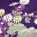 茅葺き門に四季の花文様刺繍名古屋帯　質感・風合