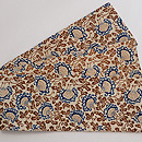 和更紗半幅帯　前柄