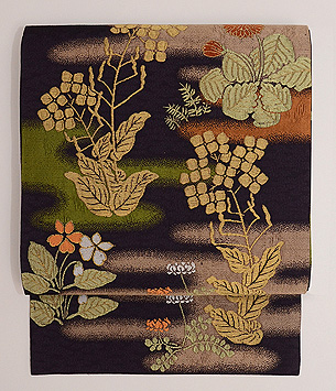 春の野花織り名古屋帯