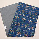 霞に枝梅文様織り名古屋帯　帯裏