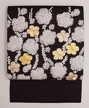 梅文様名古屋帯