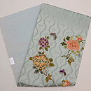 立涌に牡丹の相良刺繍名古屋帯　帯裏