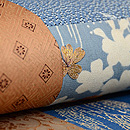 百種継ぎ開き名古屋帯　質感・風合