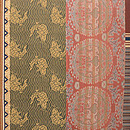 龍村平蔵製 名物裂継ぎ開き名古屋帯　前柄