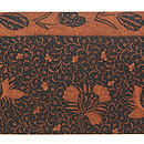 花鳥獣文様ジャワ更紗の名古屋帯　前柄