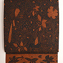 花鳥獣文様ジャワ更紗の名古屋帯　質感・風合