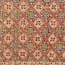 パトラ文様金更紗開き名古屋帯　前柄