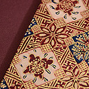 パトラ文様金更紗開き名古屋帯　質感・風合