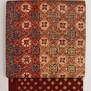 パトラ文様金更紗開き名古屋帯　質感・風合