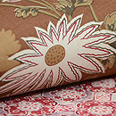 更紗の型写し継ぎ名古屋帯　質感・風合