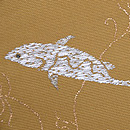 龍村平蔵製 鮎文様紗袋帯　質感・風合