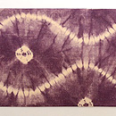 鹿角紫紺染め立涌文様名古屋帯　前柄