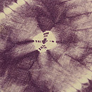 鹿角紫紺染め立涌文様名古屋帯　質感・風合