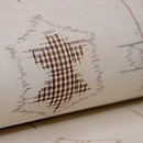 近江上布絣の名古屋帯　質感・風合