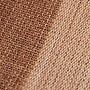 茶濃淡の麻名古屋帯　質感・風合