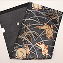 野うさぎの紗名古屋帯　帯裏