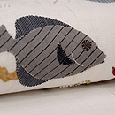 海のオマージュ麻の名古屋帯　質感・風合