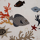 海のオマージュ麻の名古屋帯　質感・風合