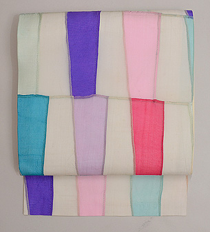 ポジャギ崩し夏名古屋帯