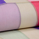 ポジャギ崩し夏名古屋帯　質感・風合