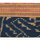 ラオス緯浮織の名古屋帯　前柄