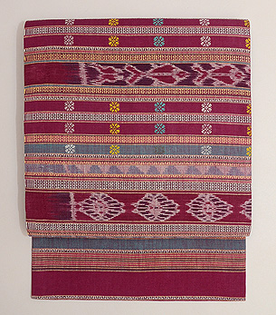 ラオス緯浮織の名古屋帯