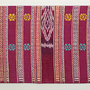 ラオス緯浮織の名古屋帯　前柄