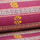 ラオス緯浮織の名古屋帯　質感・風合