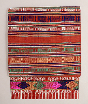 ラオス緯浮織の名古屋帯