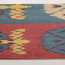 ウズベキスタン アドラス名古屋帯　前柄