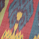 ウズベキスタン アドラス名古屋帯　質感・風合