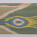 ウズベキスタン アドラス名古屋帯　前柄