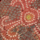 インドバンダニ絞りの名古屋帯　質感・風合