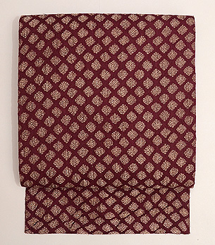 インド金銀紋織名古屋帯