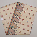 インド フルカリ刺繍の名古屋帯　帯裏