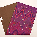 インド カンタワークの帯　帯裏