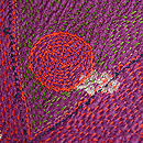 インド カンタワークの帯　質感・風合