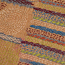 インド カンタワークの帯　質感・風合